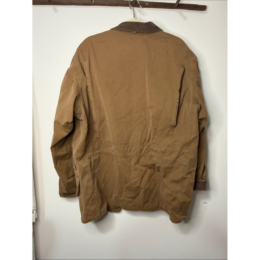 American Eagle Outfitters Men's Tan Canvas Field Jacket with Corduroy Collar - Picture 7 of 7